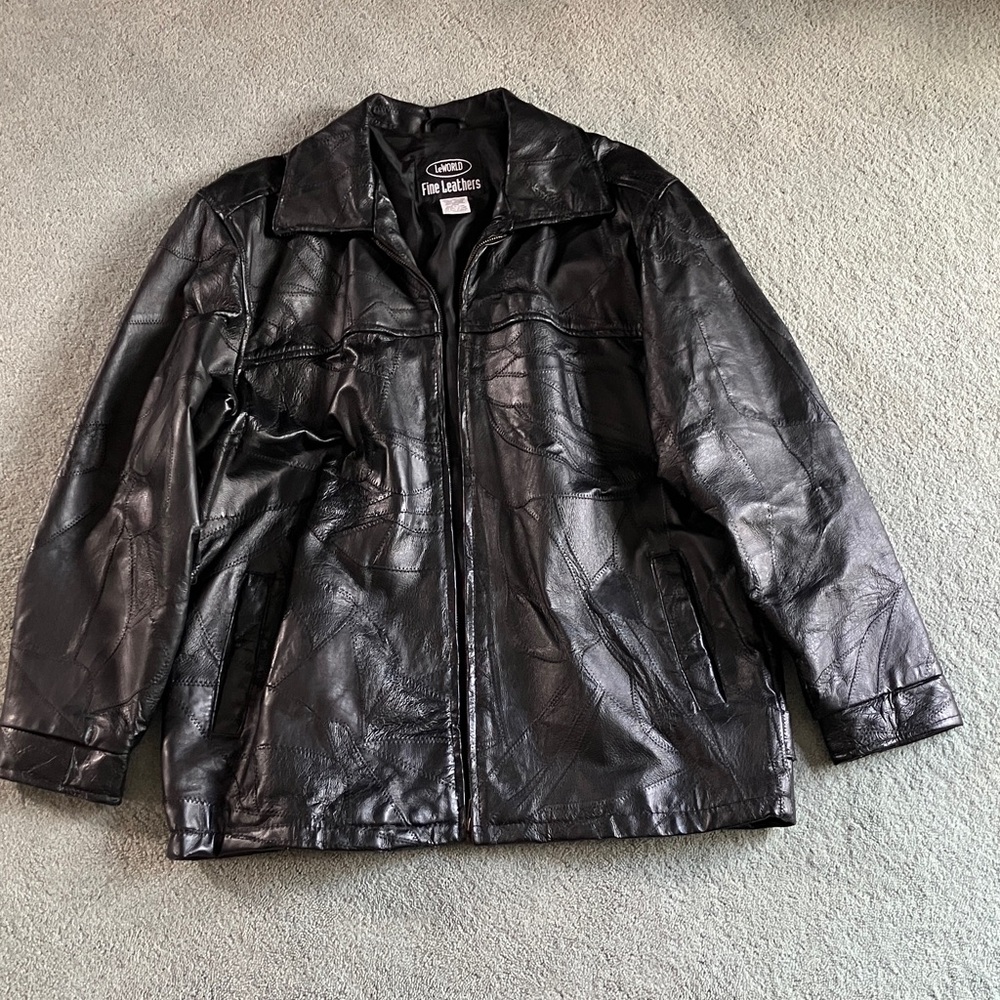 Fine Leathers Men's Sleek Black Performance Jacket
